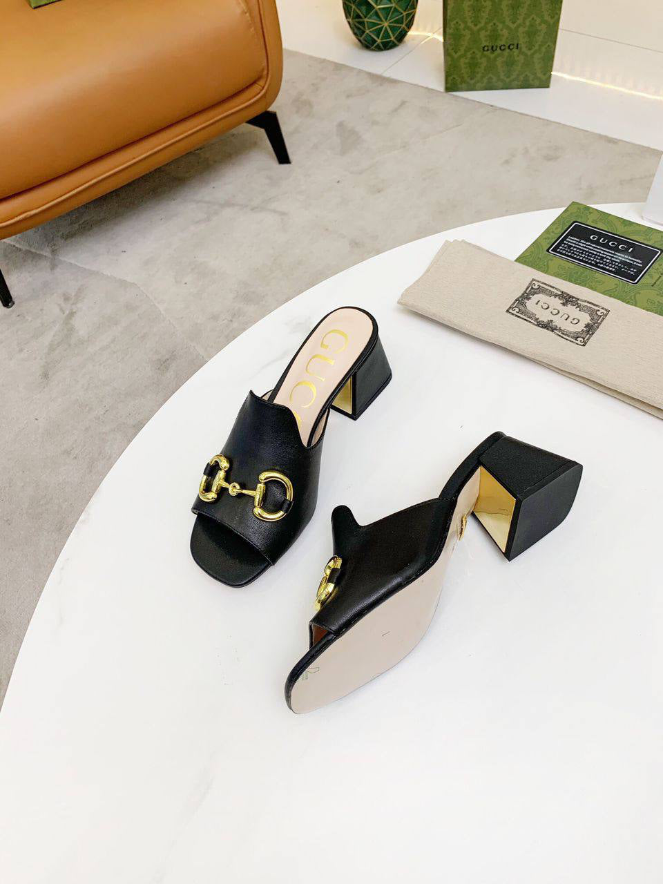Gucci Horsebit-detailed leather mules