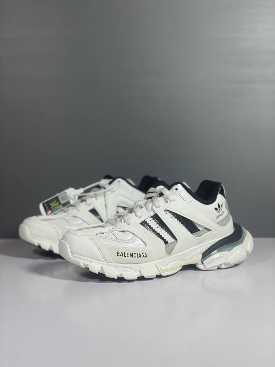 Balenciaga x Adidas Track Forum panelled sneakers
