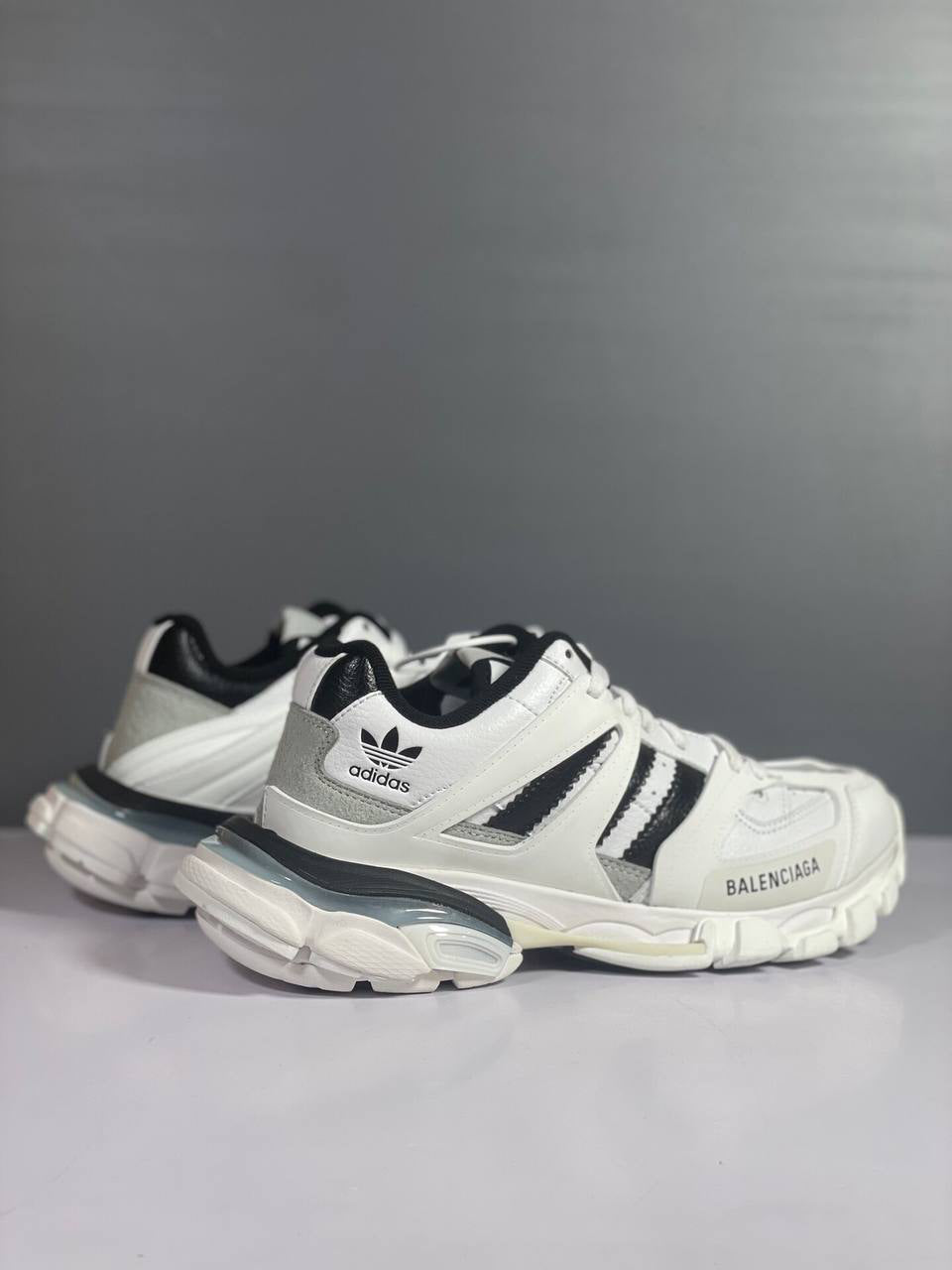 Balenciaga x Adidas Track Forum panelled sneakers
