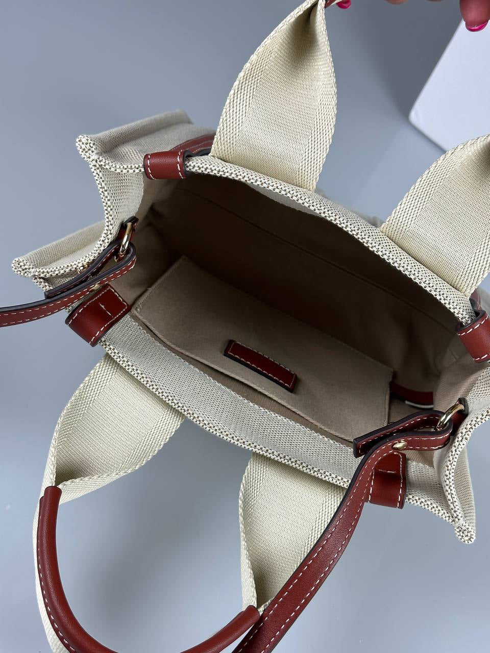 Chloé Woody Small Canvas Tote Bag