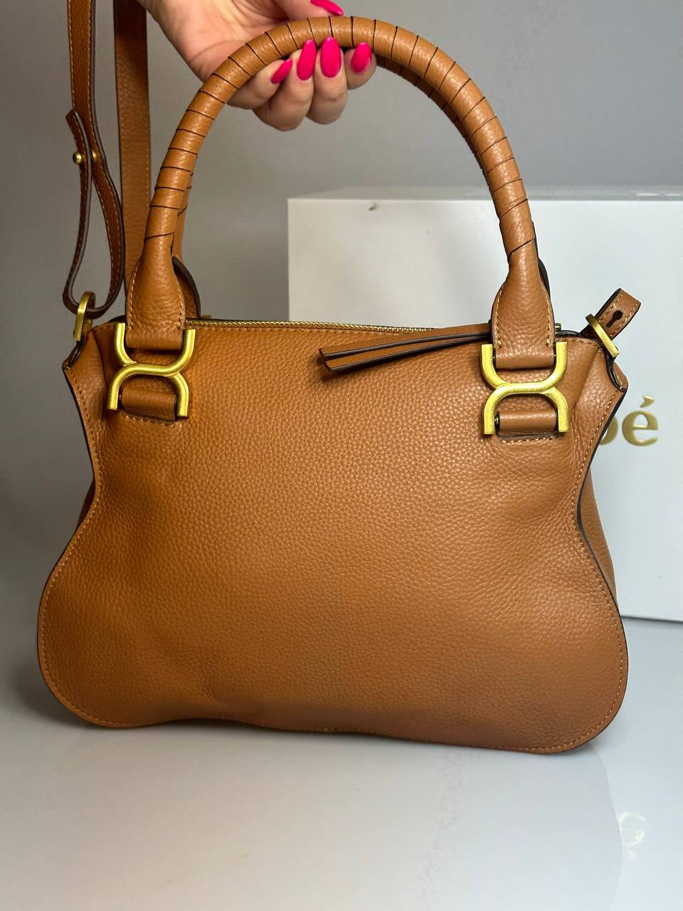 Chloé Marcie Leather Tote Bag