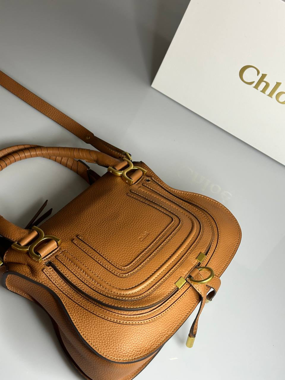 Chloé Marcie Leather Tote Bag