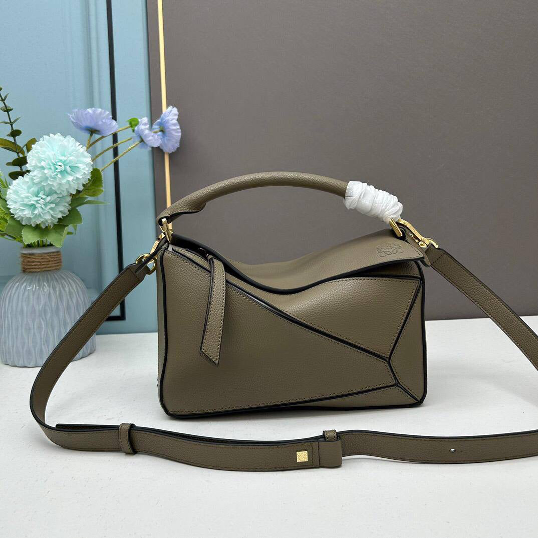 Loewe Medium Leather Puzzle Hobo Bag