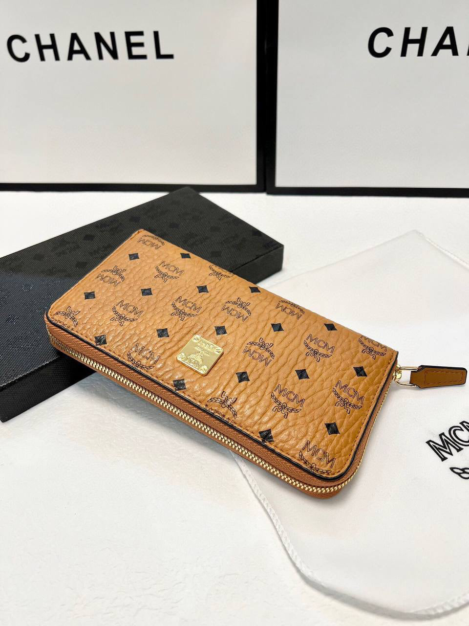 MCM Large Zip-Around Wallet
