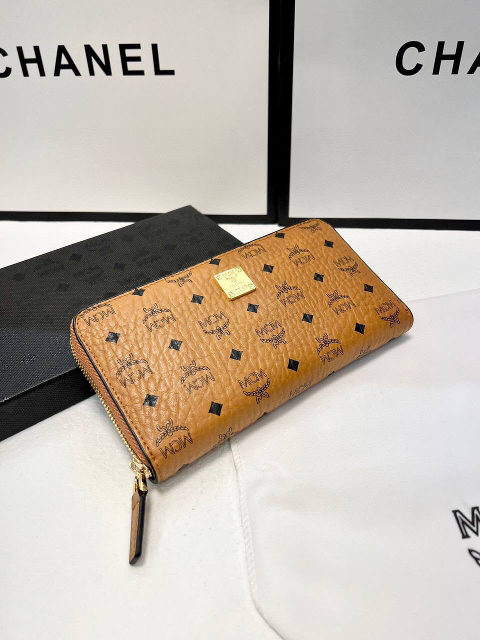 MCM Large Zip-Around Wallet