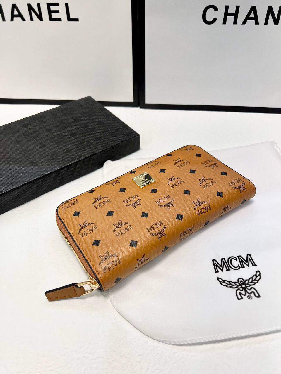MCM Large Zip-Around Wallet