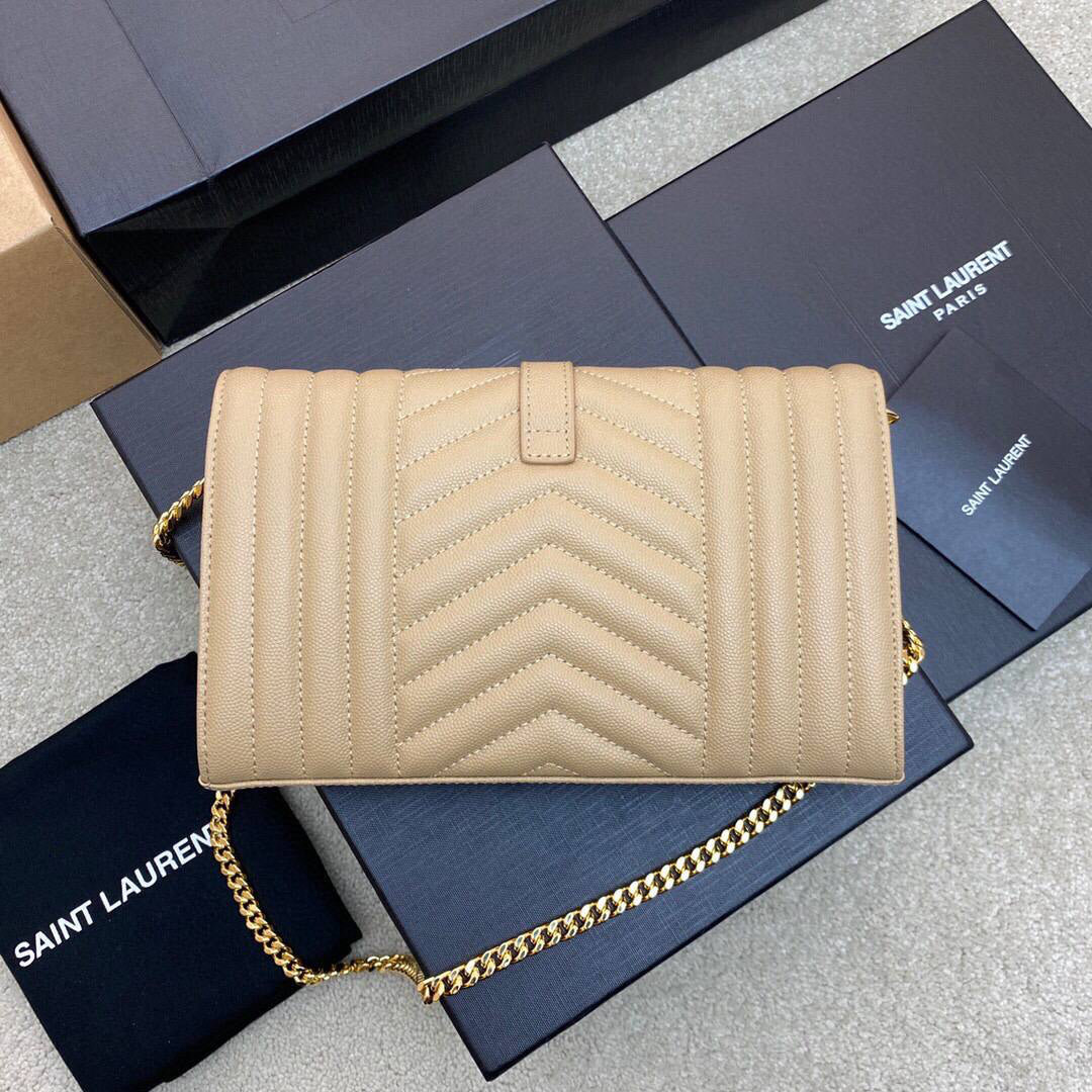 Saint Laurent Envelope Large Quilted chain bag