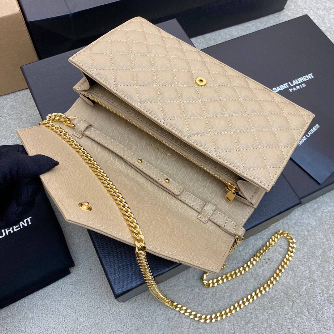 Saint Laurent Envelope Large Quilted chain bag