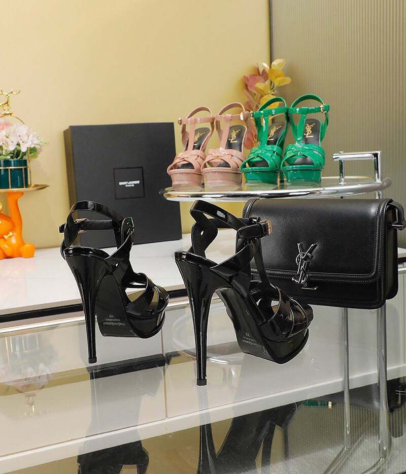 Saint Laurent Tribute 135 Platform Sandals