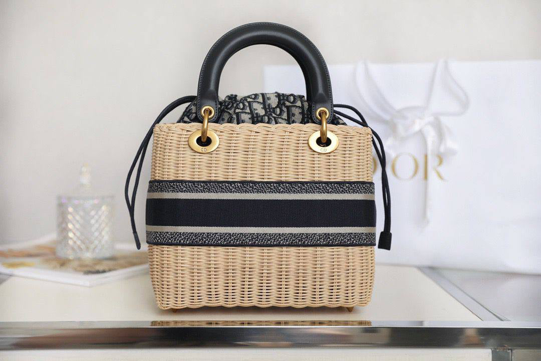 Dior Medium Lady Wicker Bag