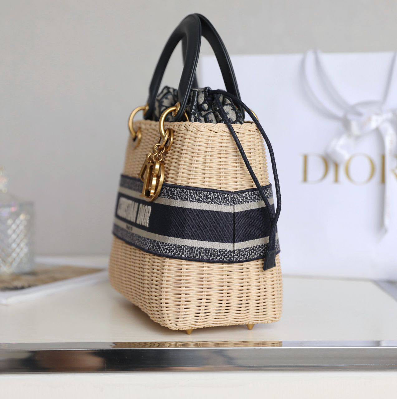 Dior Medium Lady Wicker Bag