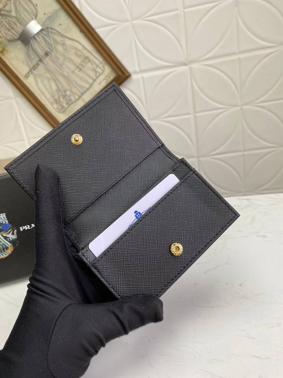 Prada Small Saffiano Wallet