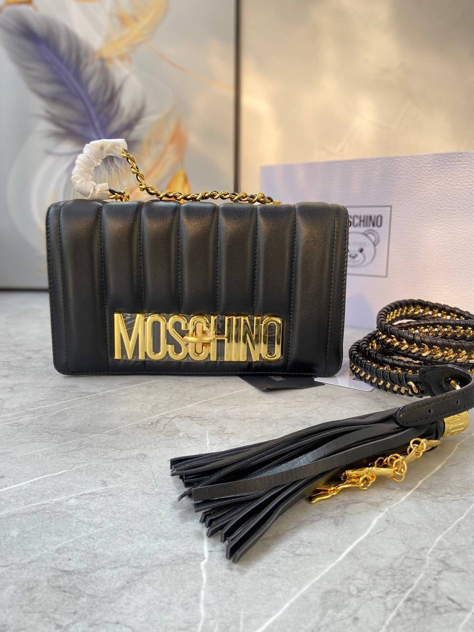 Moschino Skeleton Hand Crossbody Bag
