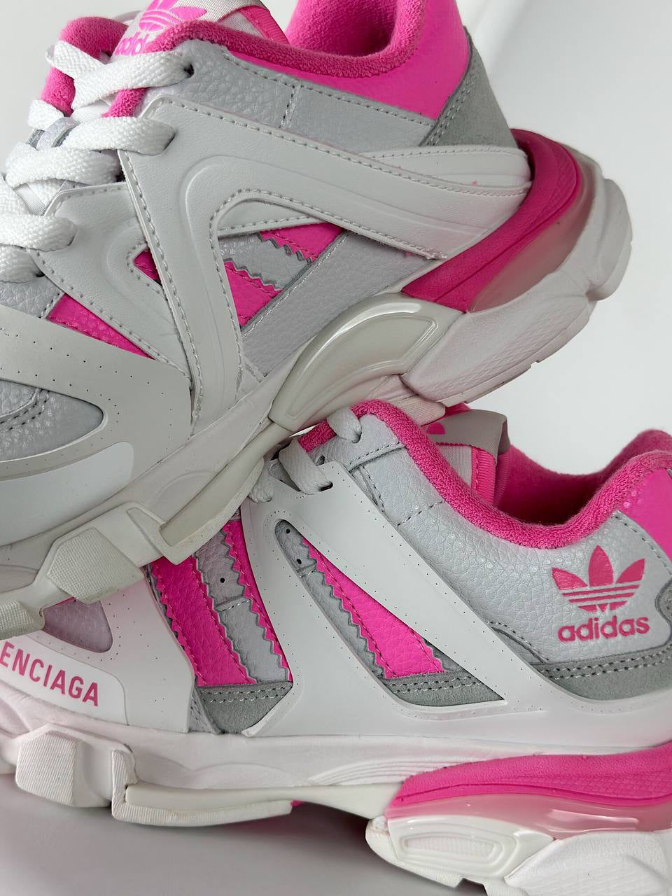 Balenciaga x Adidas Track Forum panelled sneakers