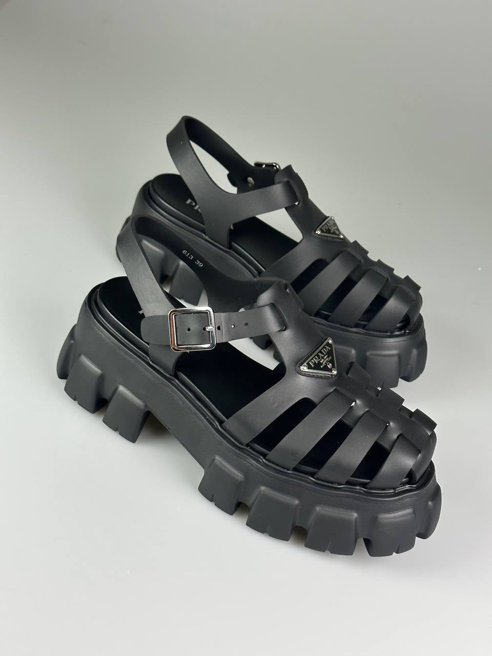 Prada Monolith Platform Sandals