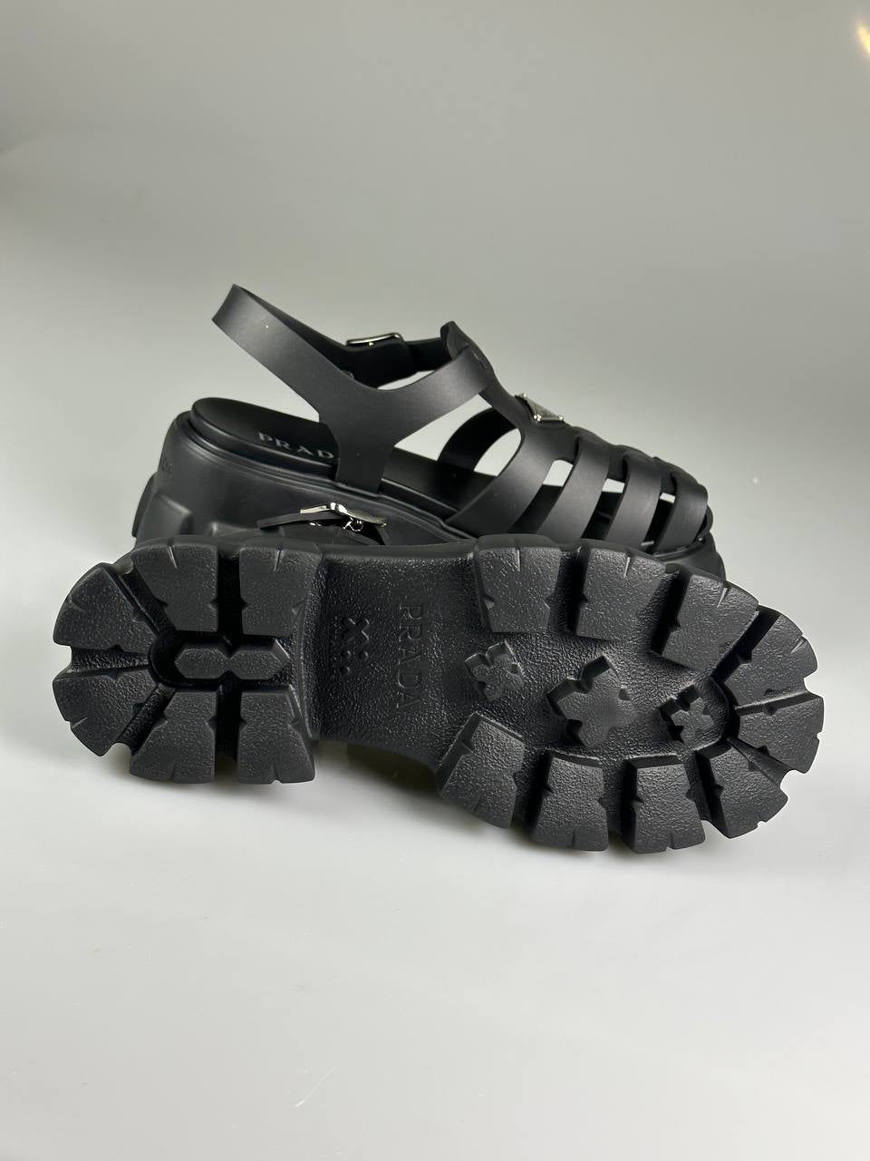 Prada Monolith Platform Sandals