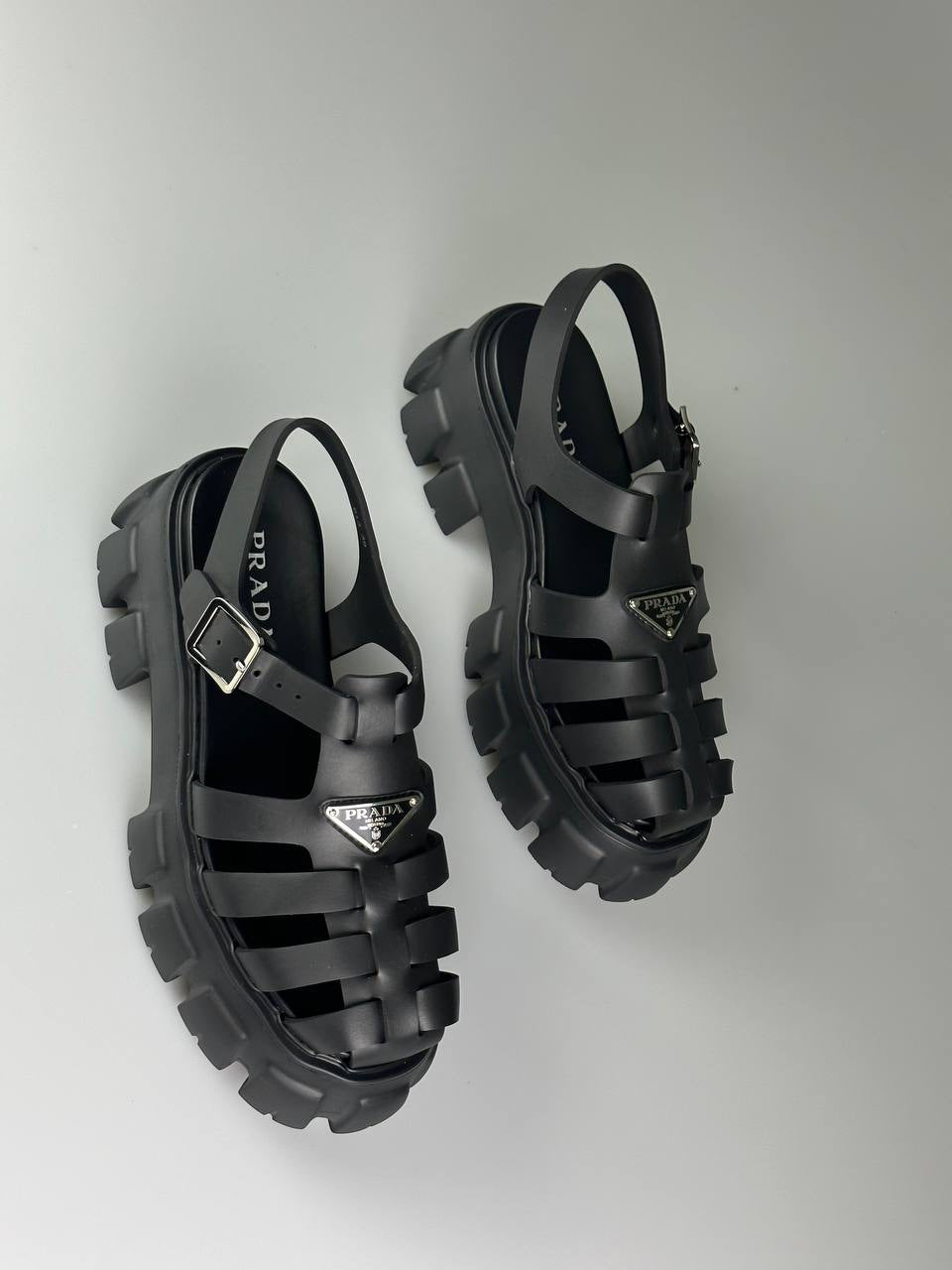 Prada Monolith Platform Sandals
