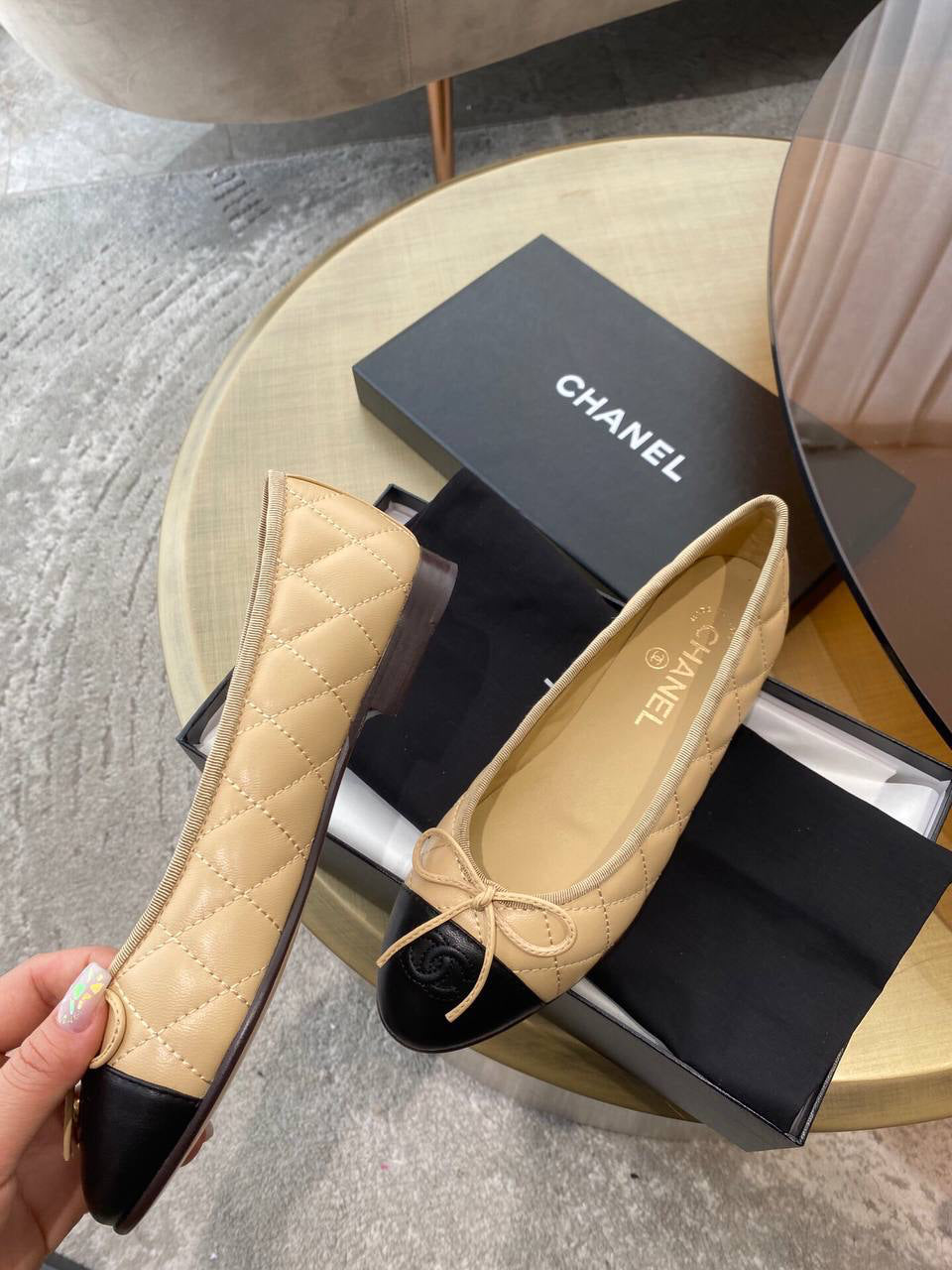 Chanel Ballet Leather Flats