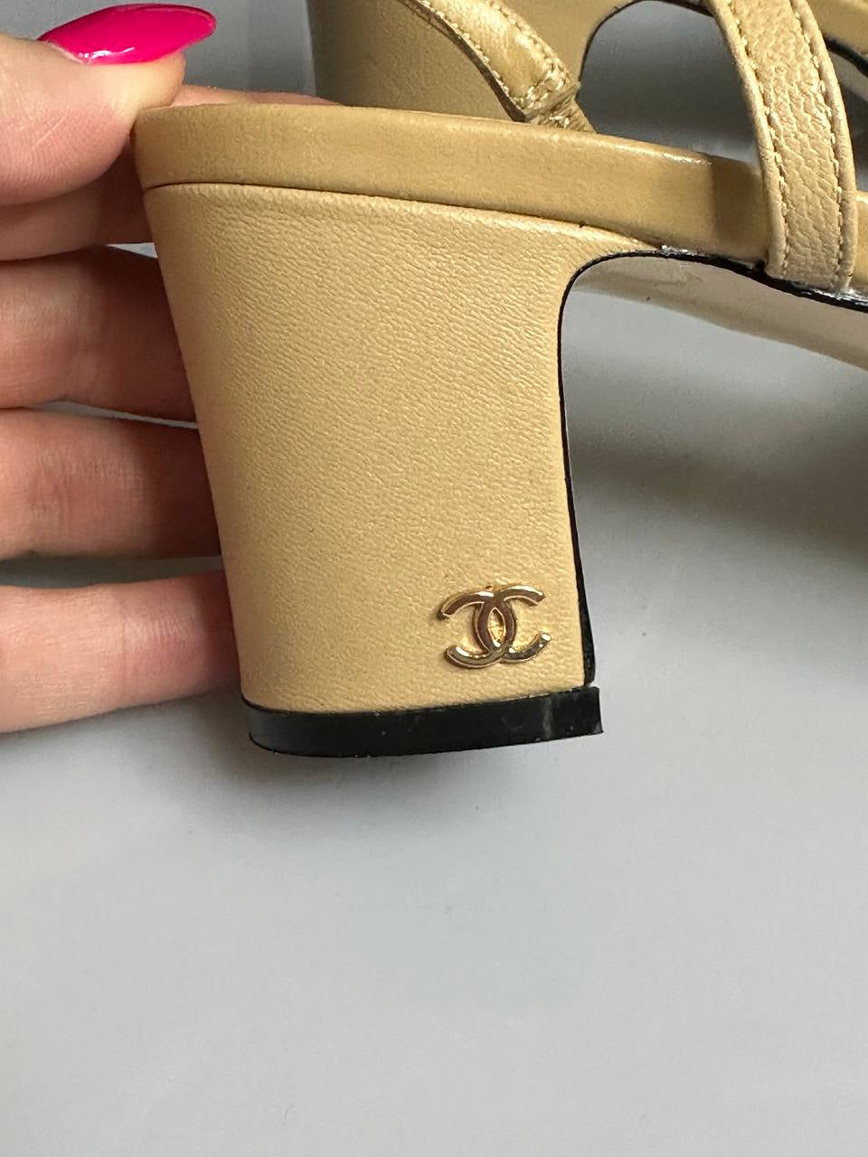 Chanel Slingback Beige