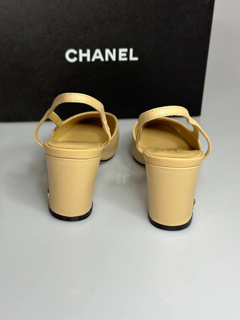 Chanel Slingback Beige