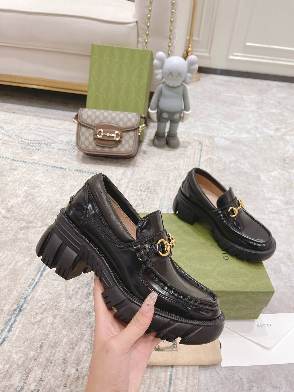 Gucci Horsebit Buckle Platform loafers