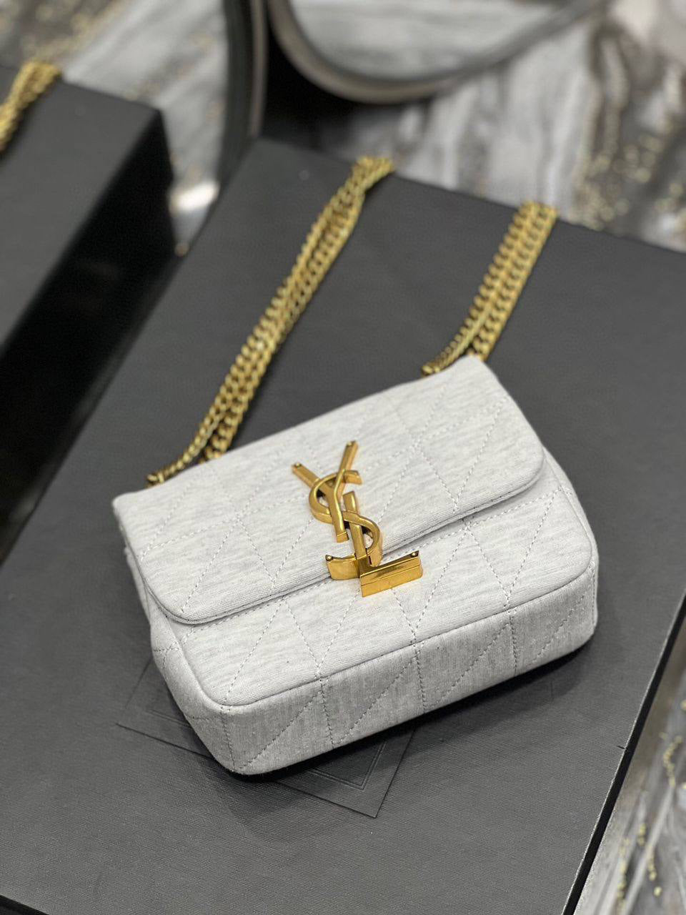 Saint Laurent Jamie Mini Quilted Shoulder Bag