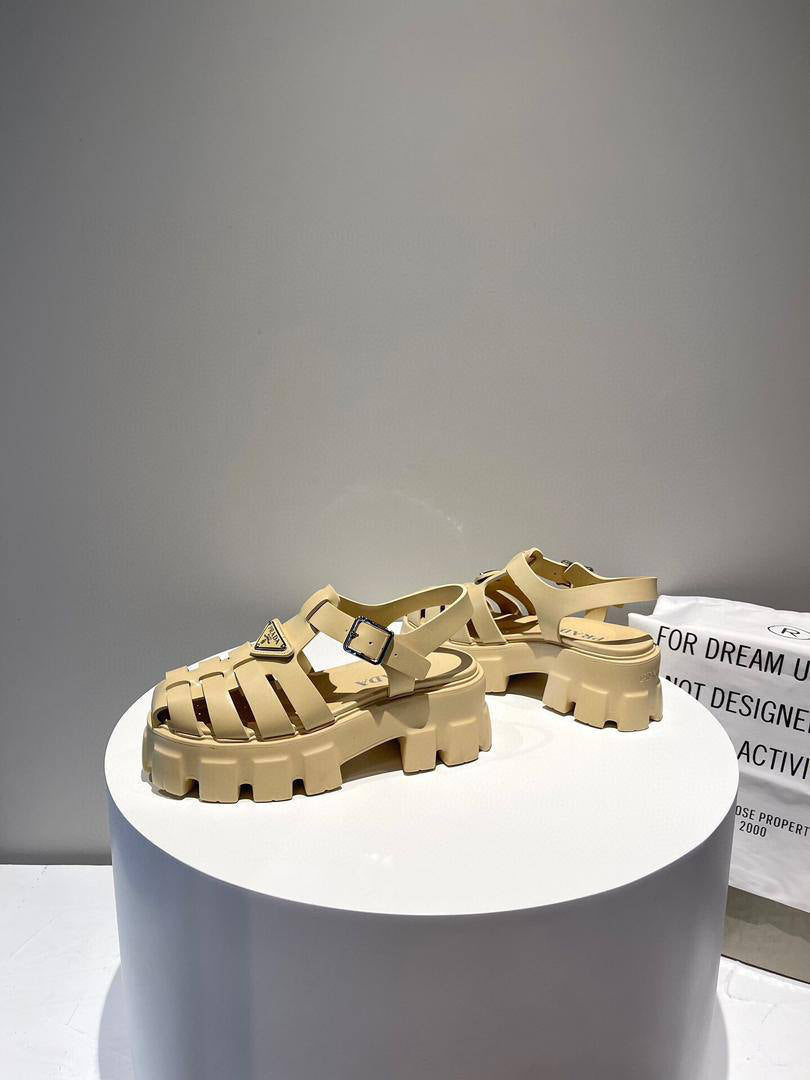 Prada Monolith Platform Sandals