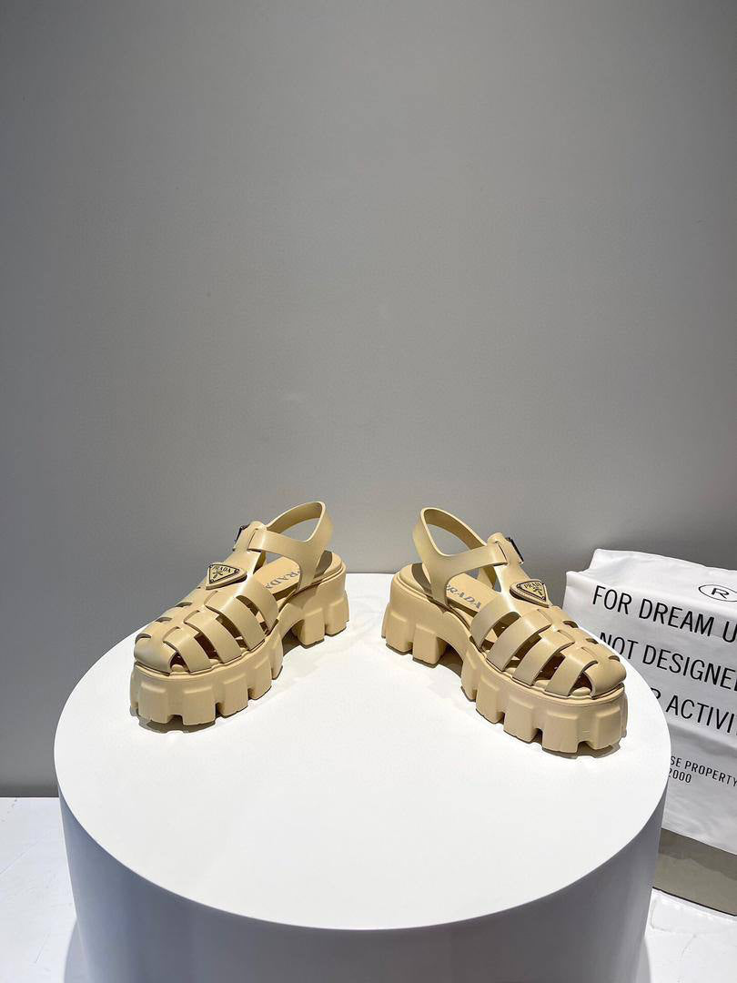 Prada Monolith Platform Sandals
