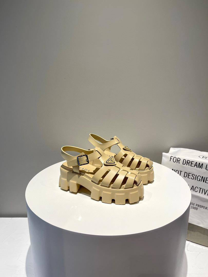 Prada Monolith Platform Sandals