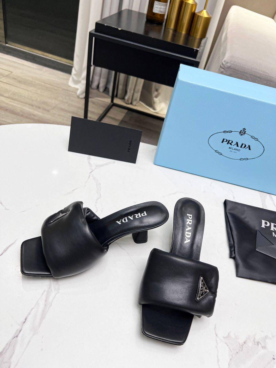 Prada Soft Padded Sandals
