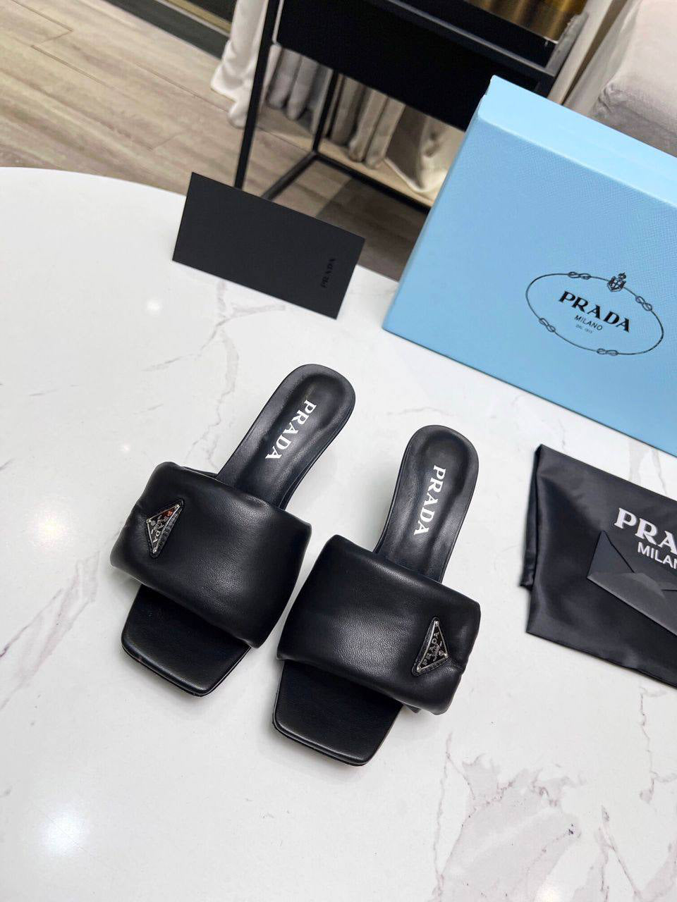 Prada Soft Padded Sandals