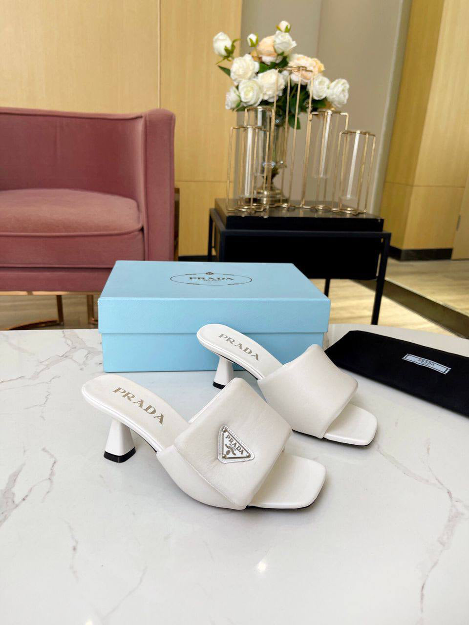 Prada Soft Padded Sandals