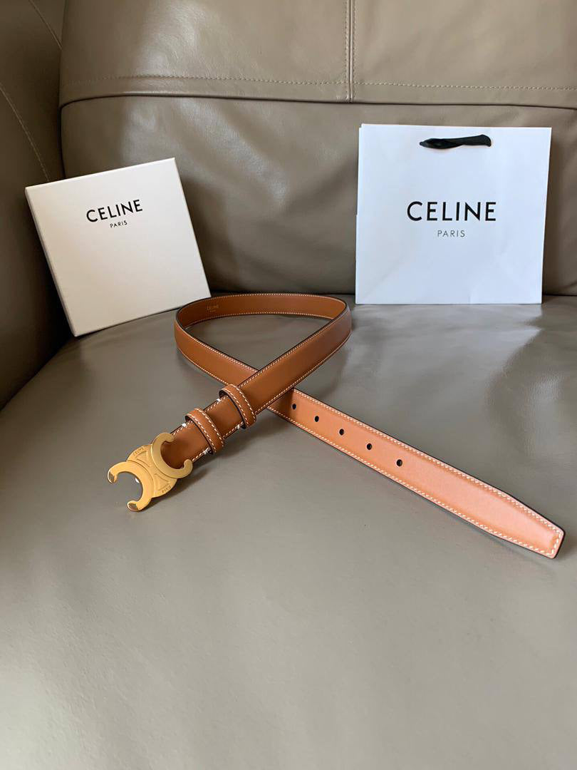 Celine Triomphe Leather Belt