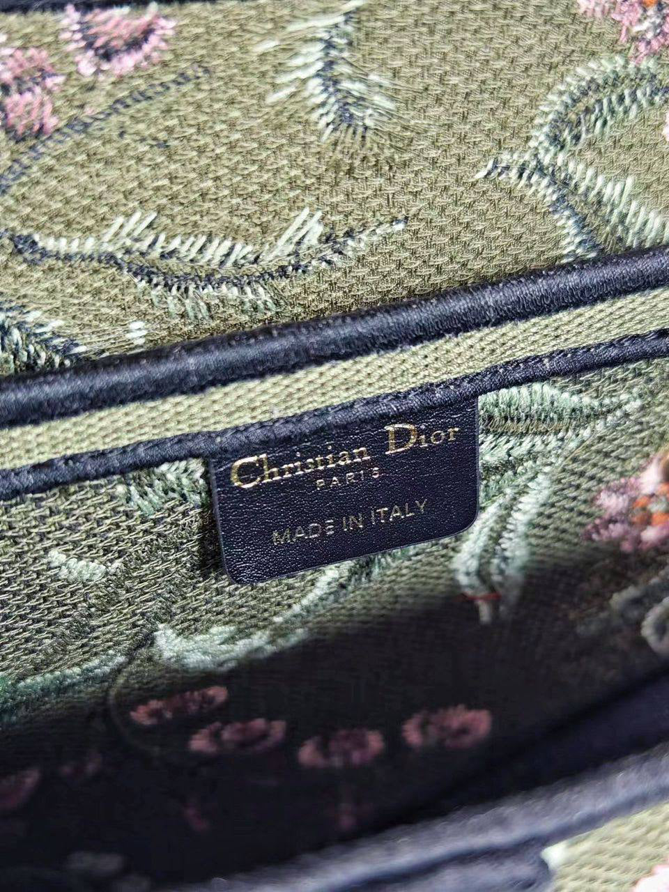 Dior Saddle Bag Green Multicolor